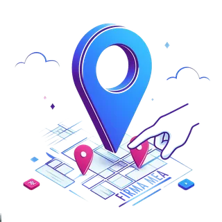 Location pin marking a business on a map